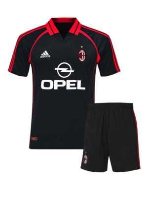 AC Milan Third 2000-01 Season Retro Jersey With Shorts