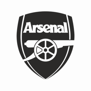 Arsenal-Black-And-White-Logo