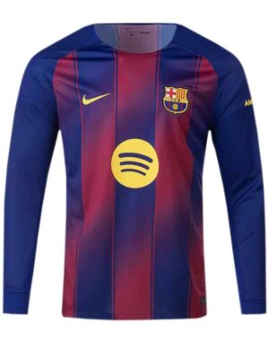 Barcelona Home Long Sleeves Jersey 25-26 Season Player Version