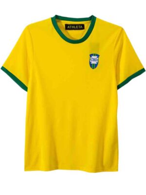 Brazil Home 1970 Pele World Cup Retro Jersey