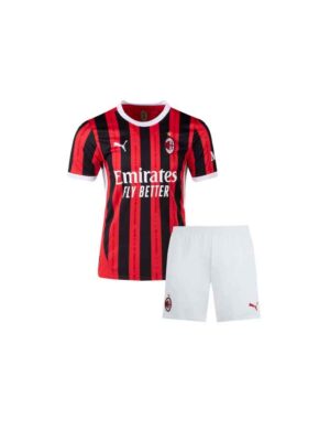 Kids AC Milan Home 24-25 Season Kit with Shorts