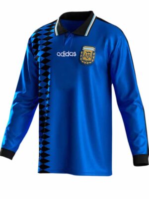 Argentina Away 1994 World Cup Long Sleeves Retro Jersey