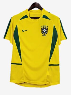 Brazil Home 2002 World Cup Winners Retro Jersey