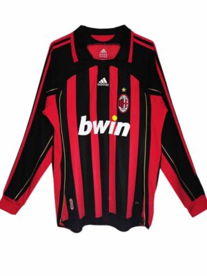 AC Milan Home Retro Jersey 2006-07 Long Sleeves
