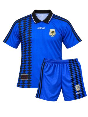 Argentina Away Retro Jersey With Shorts 1994 World Cup