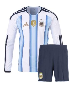 Argentina Home Jersey with Shorts Long Sleeves 2026 World Cup