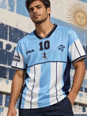 Argentina Special Edition Retro Jersey Diego Maradona Testimonial 2001