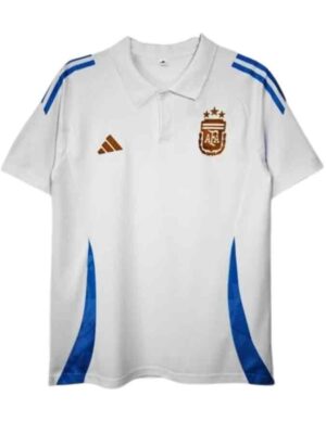 Argentina White Polo T-shirt Jersey 25-26