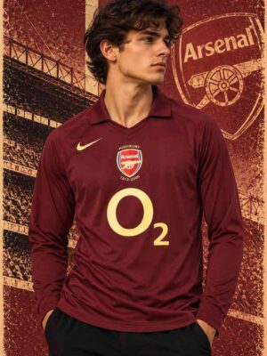 Arsenal Home Retro Jersey 2005-06 Highbury Long Sleeves