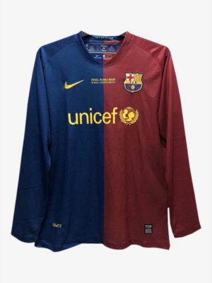 Barcelona Home Retro Jersey 2008-09 Long Sleeves