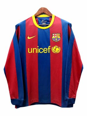 Barcelona Home Retro Jersey 2010-11 Long Sleeves