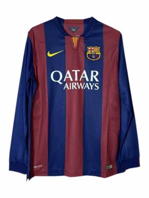 Barcelona Home Retro Jersey 2014-15 Long Sleeves