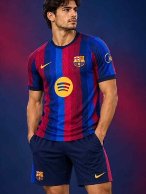 Barcelona Home Jersey With Shorts 26-27