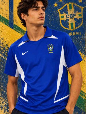 Brazil Away Retro Jersey 2002 World Cup
