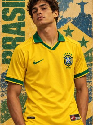 Brazil Home Retro Jersey 1997