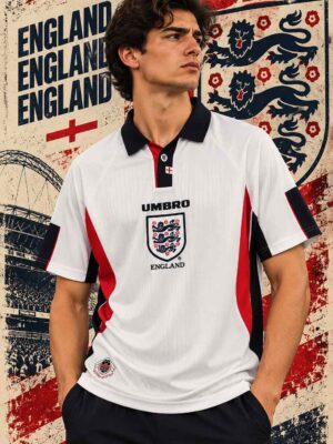 England Home Retro Jersey 1998 World Cup