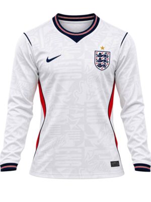 England Home Long Sleeves Jersey 2026 Worldcup Premium