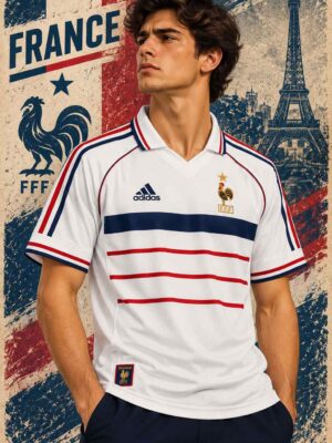 France Away Retro Jersey 1998 World Cup