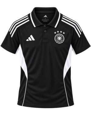 Germany Black Tiro Polo T-shirt Jersey 26-27