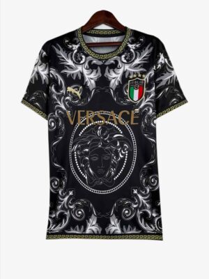 Italy Versace Black Jersey Fan Edition