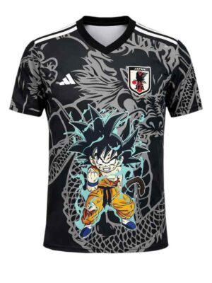 Japan Dragon Ball Kid Goku Black Special Jersey 25-26 Fan Edition