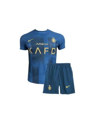 Kids Al Nassr Away Jersey with Shorts 23-24