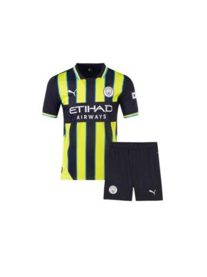 Kids Manchester City Away Jersey And Shorts 24-25 Season