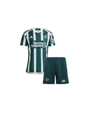 Kids Manchester United Away Jersey with Shorts 23-24