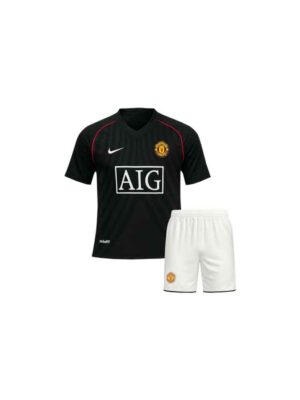 Kids Manchester United Away Retro Jersey with Shorts 2007-08