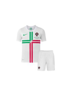 Kids Portugal Away Retro Jersey with Shorts 2012 Euro
