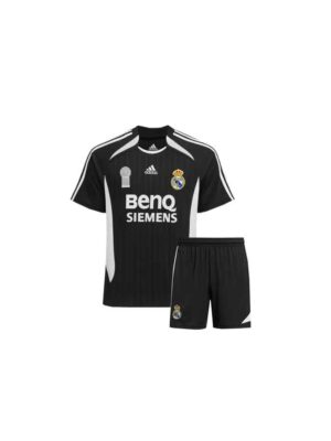 Kids Real Madrid Away Retro Jersey with Shorts 2006-07