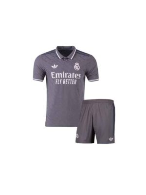 Kids Real Madrid Third Jersey with Shorts 24-25
