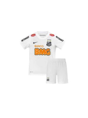 Kids Santos Home Retro Jersey with Shorts 2012-13