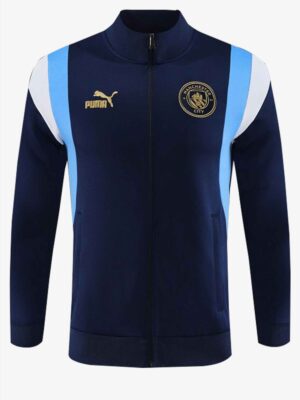 Manchester City Navy Blue Anthem Jacket 23-24 Season Premium