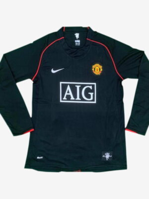 Manchester United Away Retro Jersey 2007-08 Long Sleeves