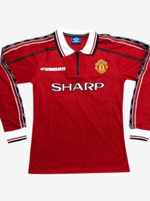 Manchester United Home Retro Jersey 1998-99 Long Sleeves