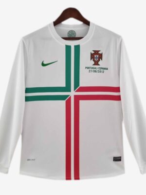 Portugal Away Retro Jersey 2012 Euro Long Sleeves