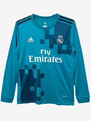 Real Madrid Third Retro Jersey 2017 18 Long Sleeves