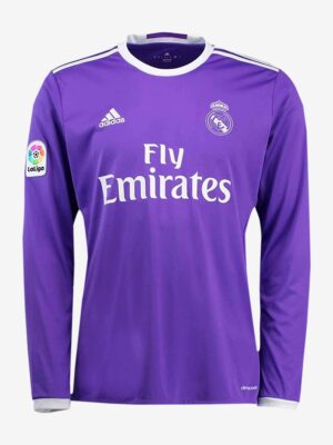 Real Madrid Away Retro Jersey 2016-17 Long Sleeves
