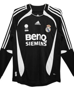 Real Madrid Away Retro Jersey 2006-07 Long Sleeves