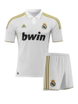 Real Madrid Home Retro Jersey With Shorts 2011-12
