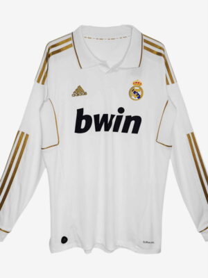 Real Madrid Home Retro Jersey 2011-12 Long Sleeve