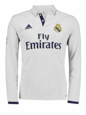 Real Madrid Home Retro Jersey 2016-17 Long Sleeves