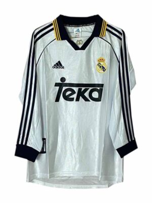 Real Madrid Home Retro Jersey 1998-99 Long Sleeves