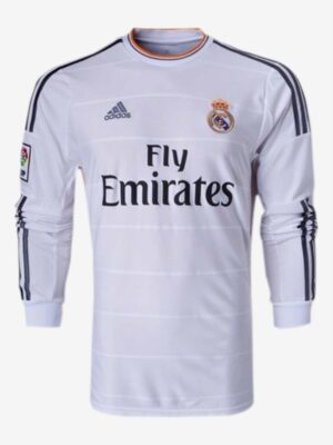 Real Madrid Home Retro Jersey 2013-14 Long Sleeves