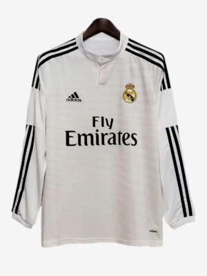 Real Madrid Home Retro Jersey 2014-15 Long Sleeves