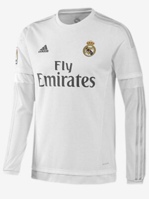 Real Madrid Home 2015-16 Retro Jersey Long Sleeves