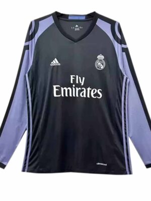 Real Madrid Third 2016-17 Long Sleeves Retro Jersey