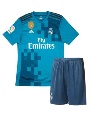 Real Madrid Third 2017-18 Retro Jersey With Shorts
