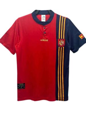 Spain Home Retro Jersey 1996 Euro